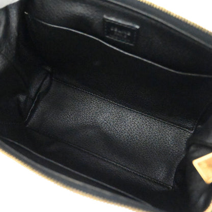 Celine Black PVC Macadam Pouch Bag