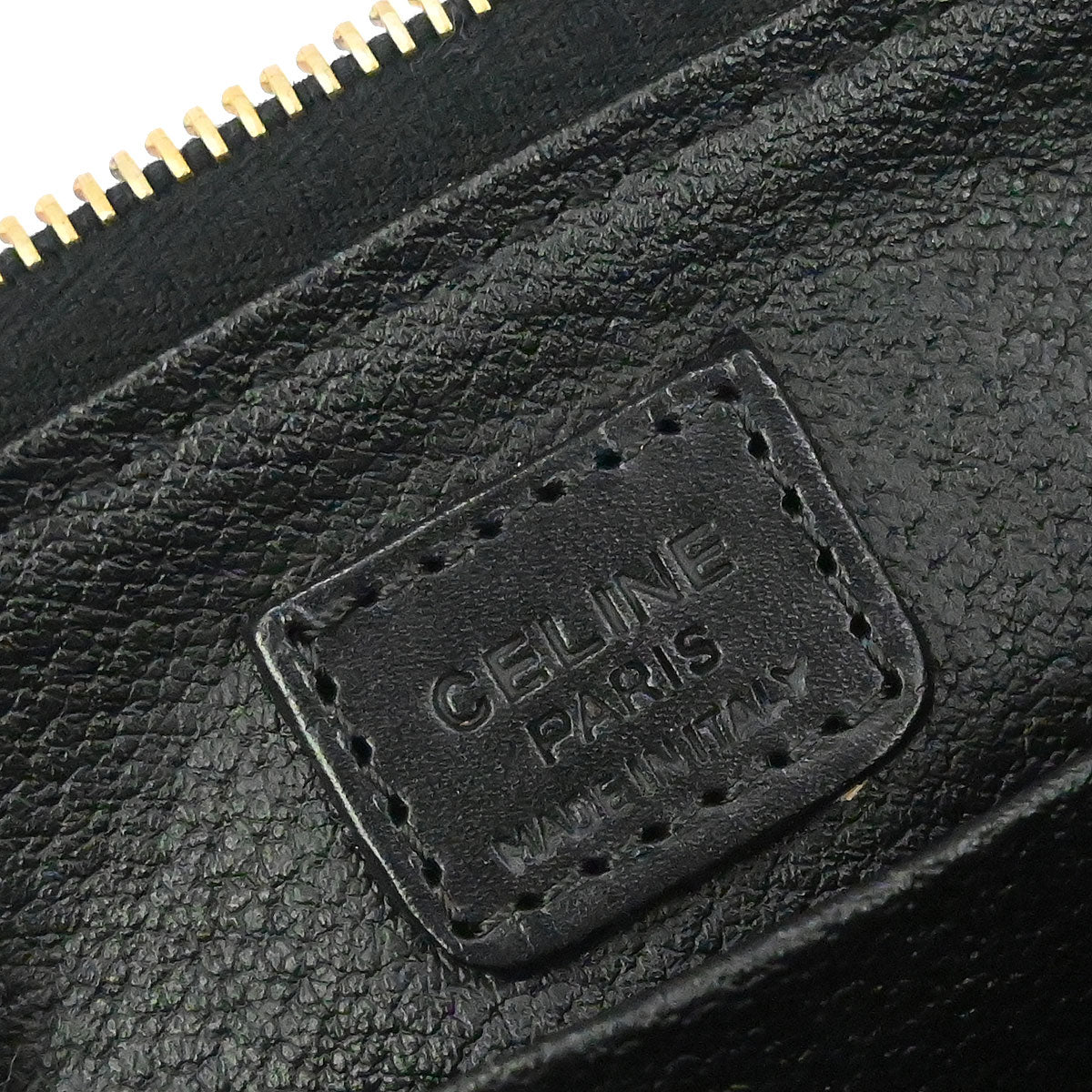 Celine Black PVC Macadam Pouch Bag