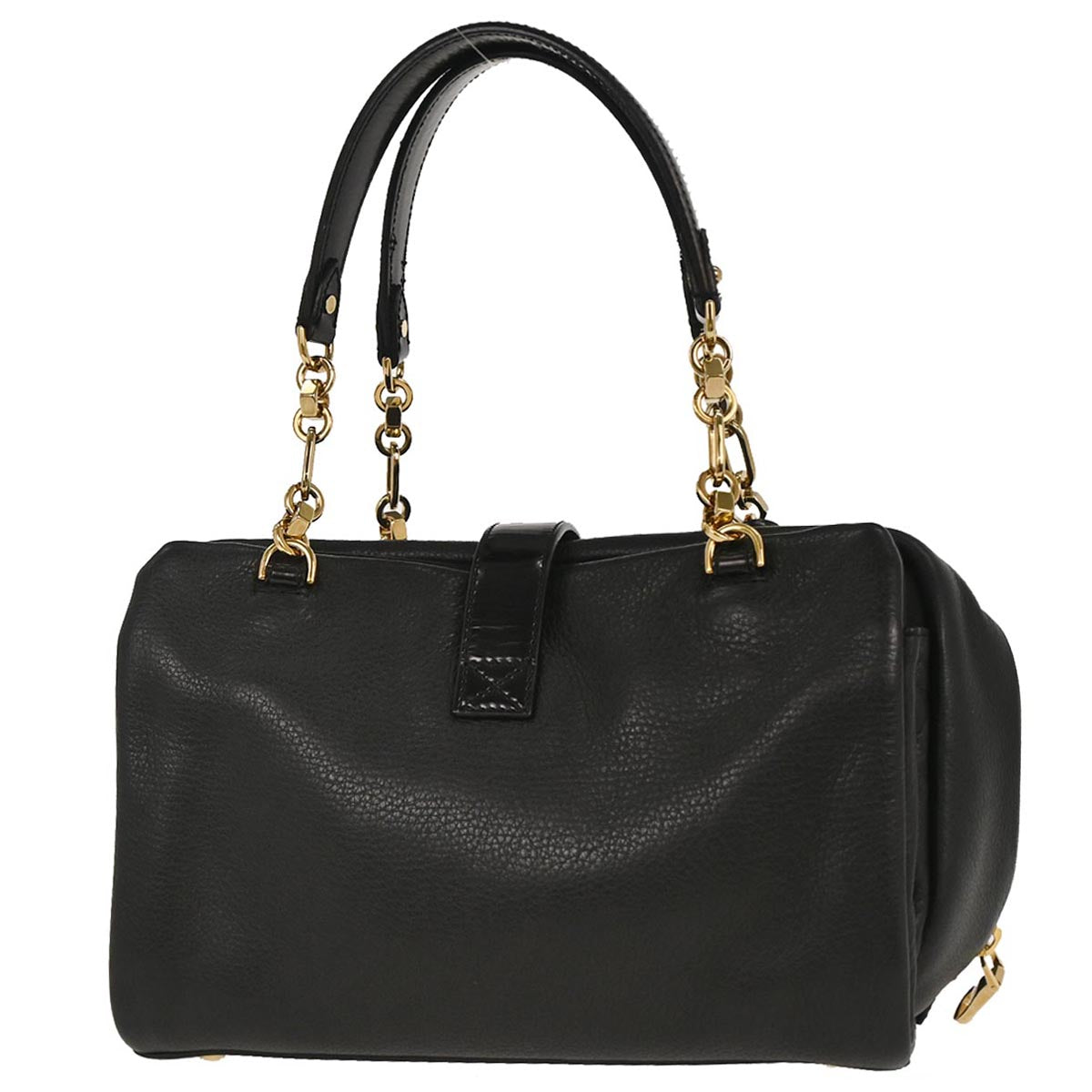 Loewe Black Leather Laura 26 Handbag