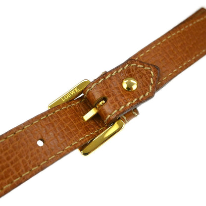 Loewe Brown Leather Shoulder Bag