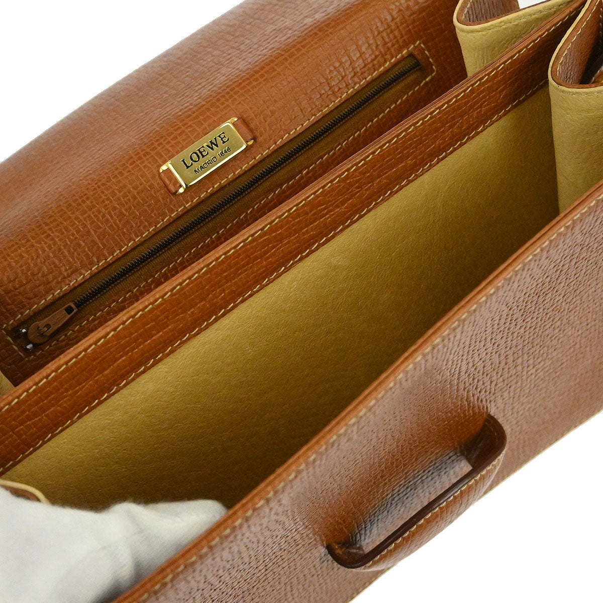 Loewe Brown Leather Shoulder Bag
