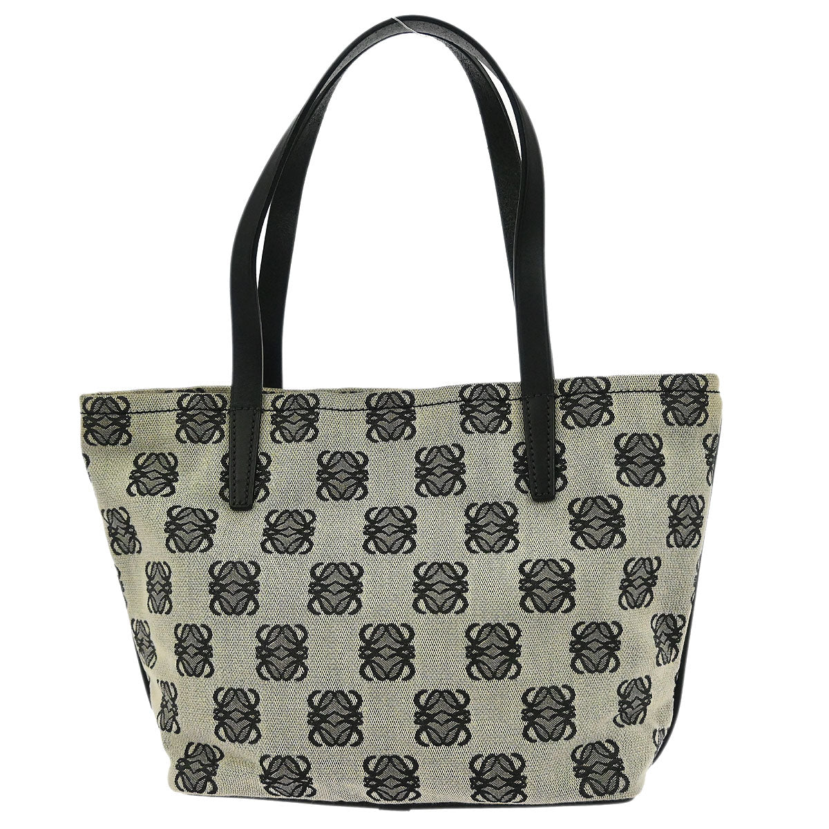 Loewe * Black Canvas Tote Handbag