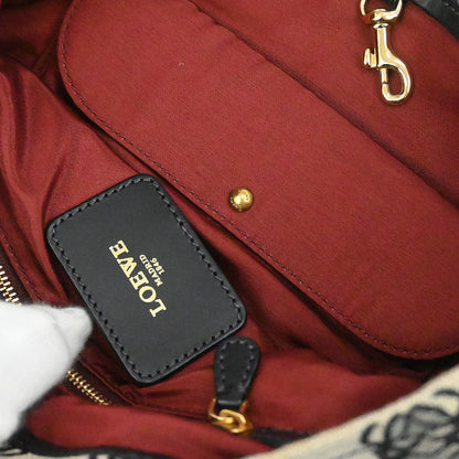 Loewe * Black Canvas Tote Handbag