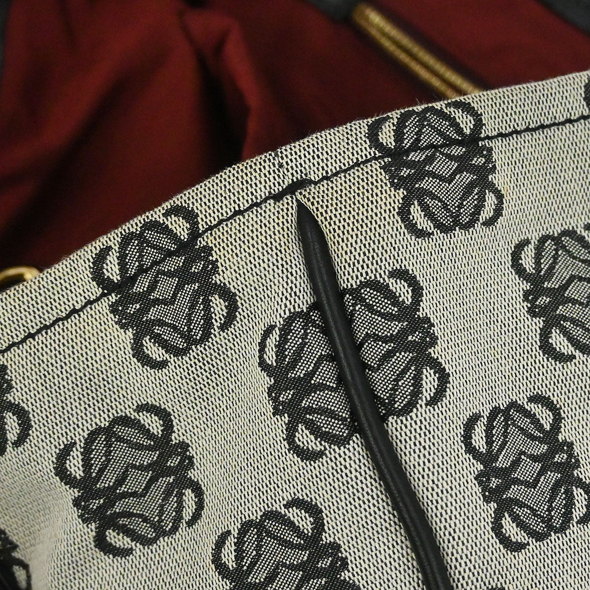 Loewe * Black Canvas Tote Handbag