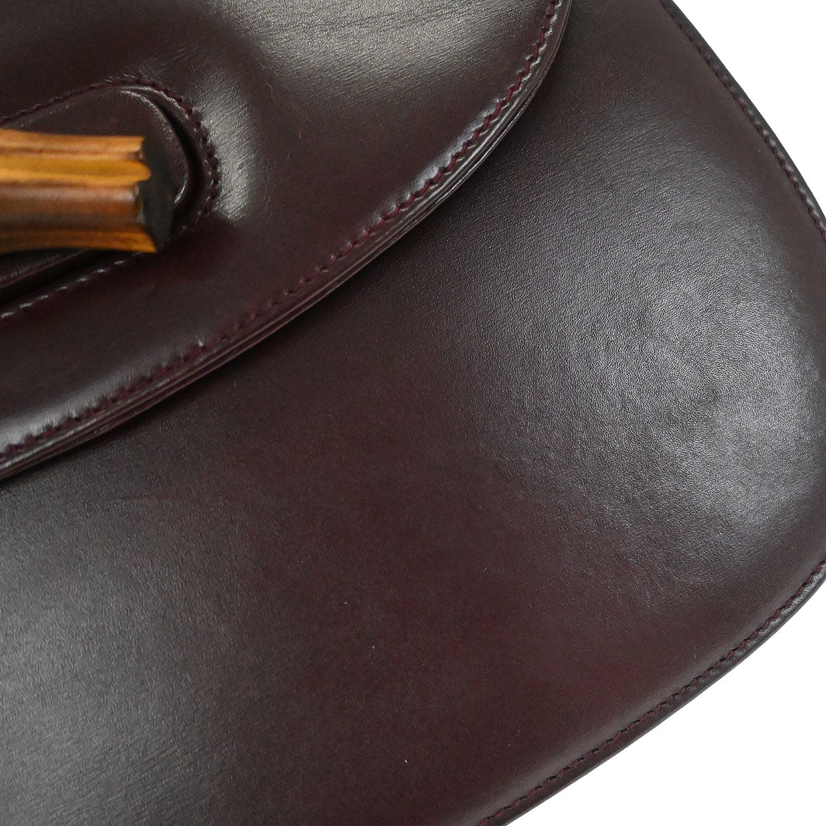 Gucci Brown Bamboo 2way Shoulder Handbag