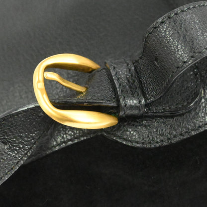 Gucci Black Suede Bamboo Backpack