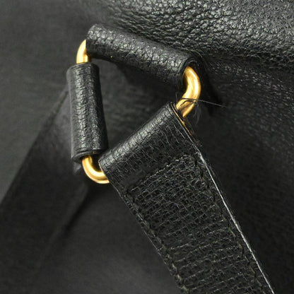 Gucci Black Suede Bamboo Backpack