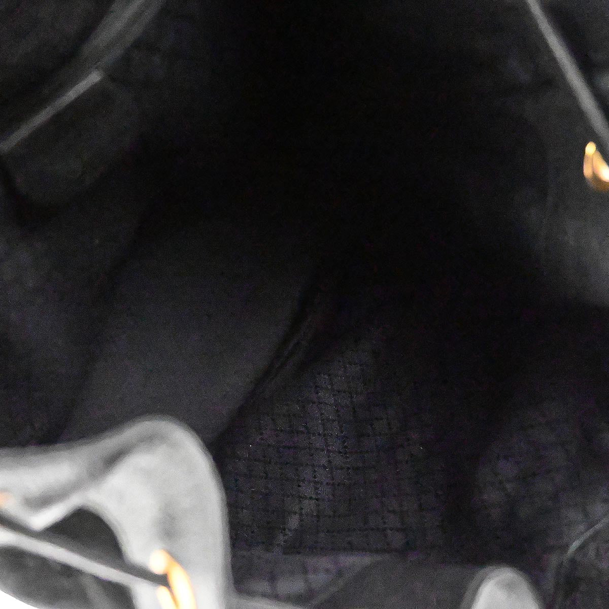 Gucci Black Suede Bamboo Backpack