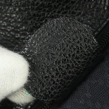 Gucci Black Suede Bamboo Backpack