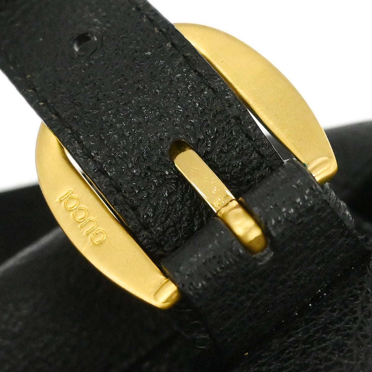 Gucci Black Suede Bamboo Backpack