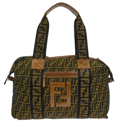 Fendi Brown PVC Zucca Duffle Handbag