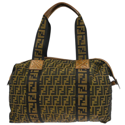 Fendi Brown PVC Zucca Duffle Handbag