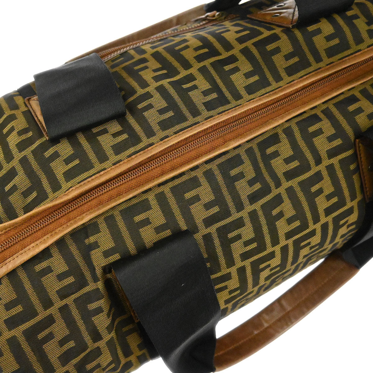 Fendi Brown PVC Zucca Duffle Handbag
