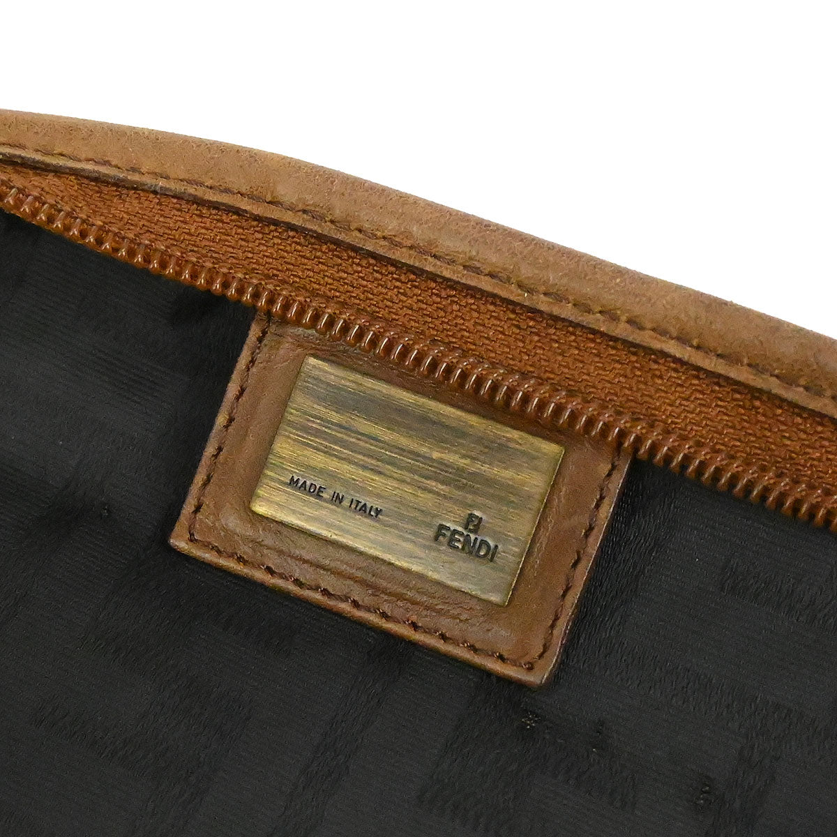 Fendi Brown PVC Zucca Duffle Handbag