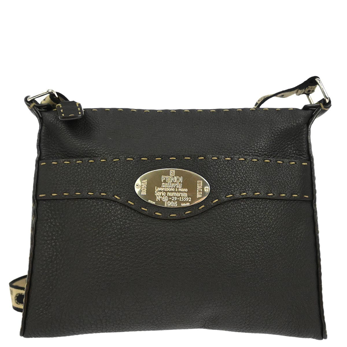 Fendi Brown Leather Shoulder Bag