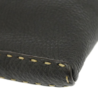 Fendi Brown Leather Shoulder Bag