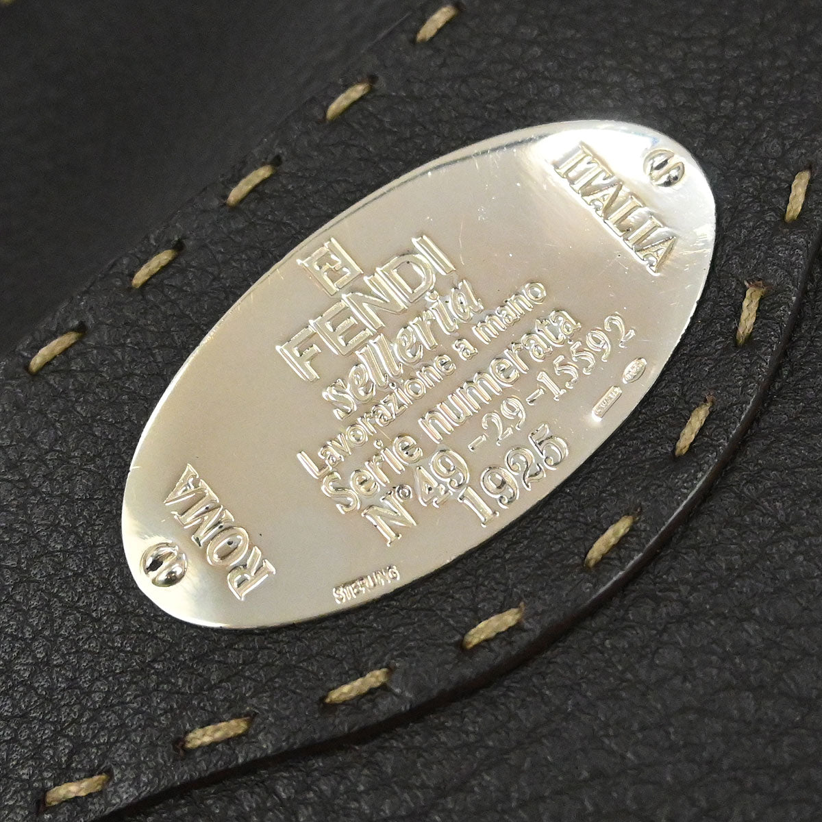 Fendi Brown Leather Shoulder Bag