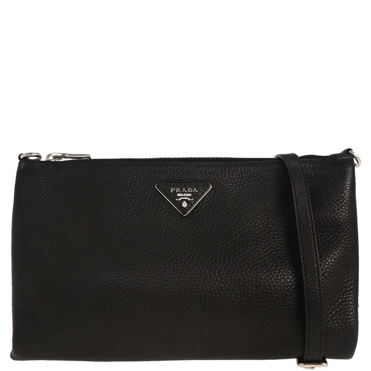 Prada Black Leather Shoulder Bag