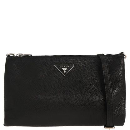Prada Black Leather Shoulder Bag