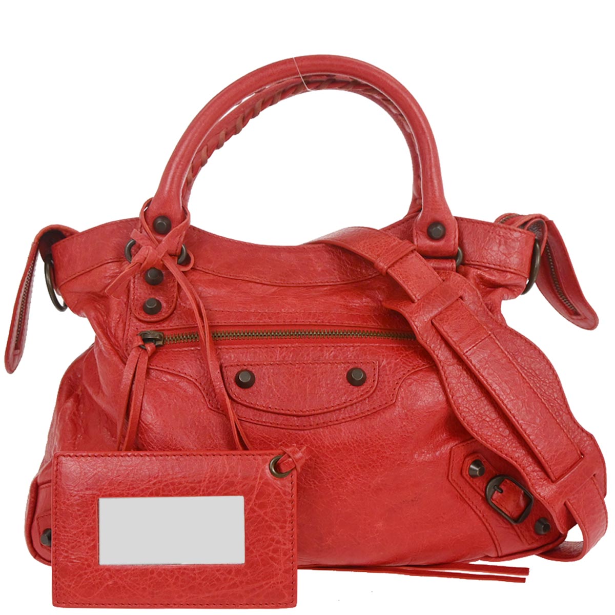 Balenciaga Red The First 2way Handbag