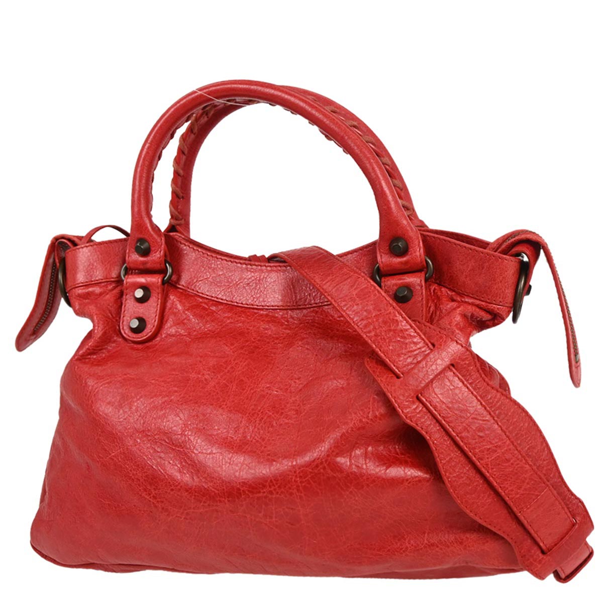 Balenciaga Red The First 2way Handbag