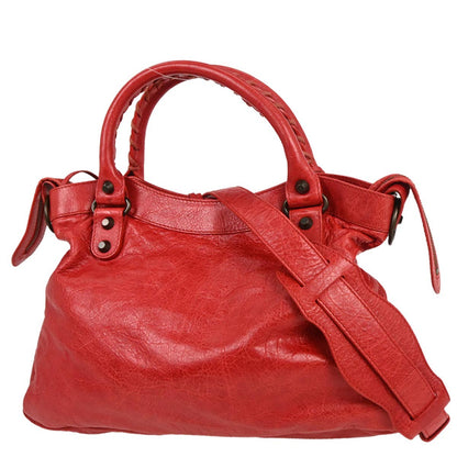 Balenciaga Red The First 2way Handbag
