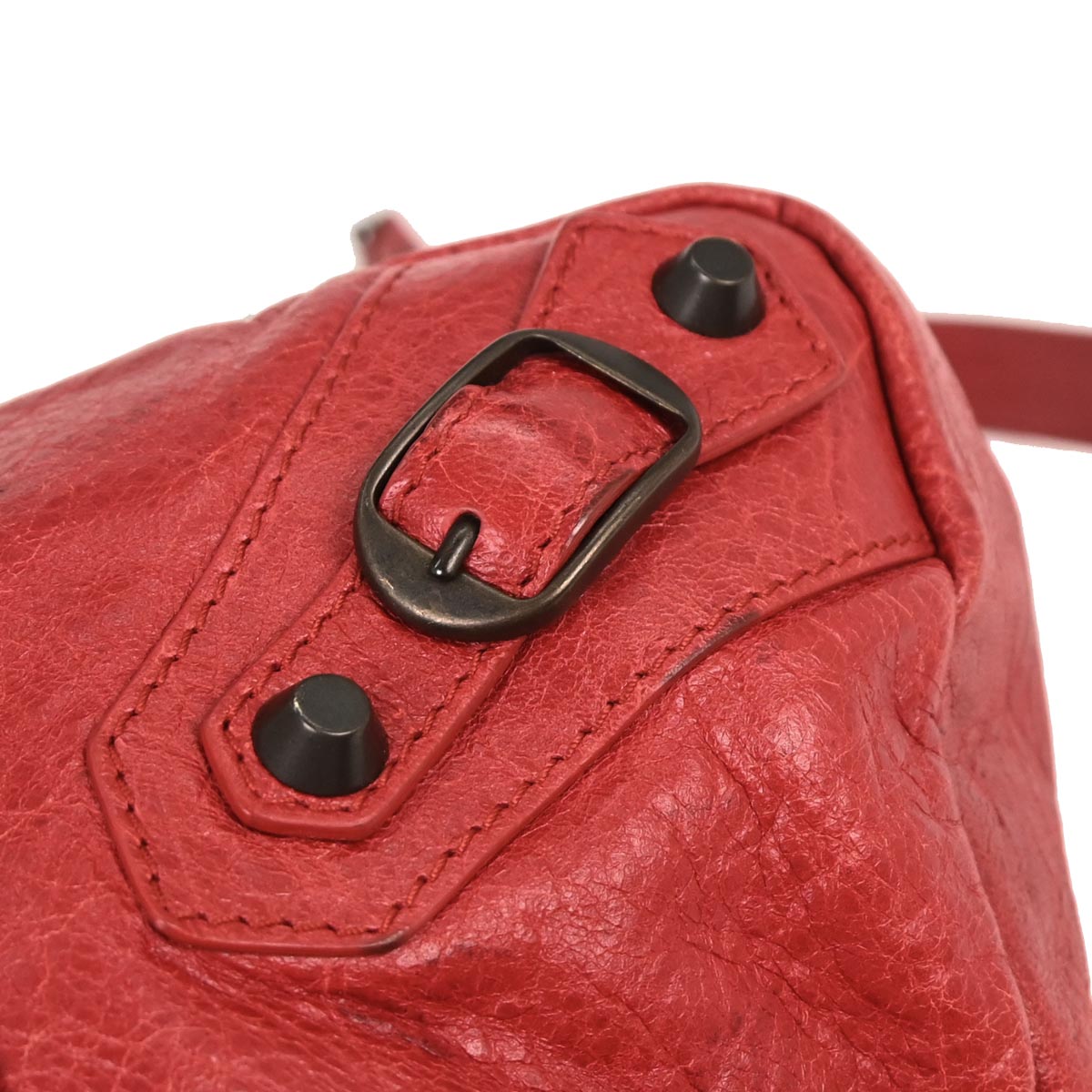 Balenciaga Red The First 2way Handbag