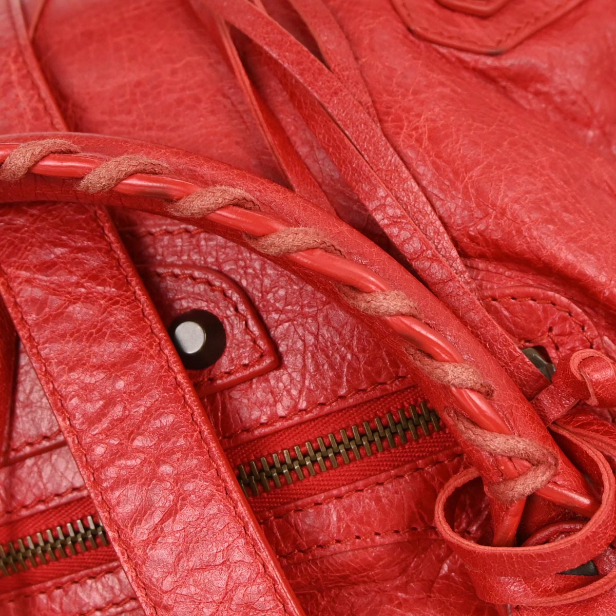 Balenciaga Red The First 2way Handbag
