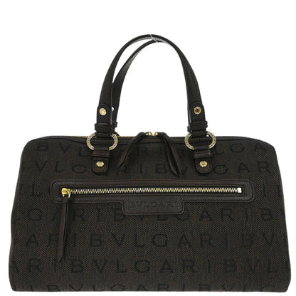 Bvlgari Brown Logomania Duffle Handbag