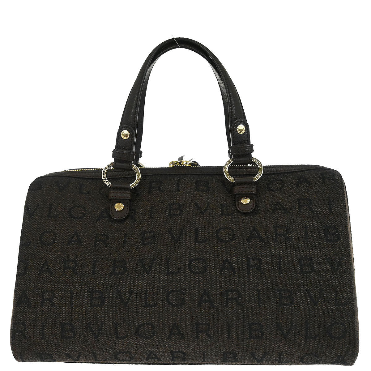 Bvlgari Brown Logomania Duffle Handbag