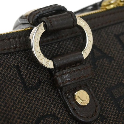 Bvlgari Brown Logomania Duffle Handbag