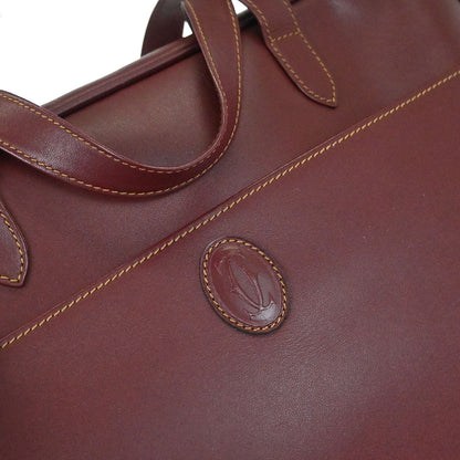 must de Cartier Bordeaux Briefcase Handbag