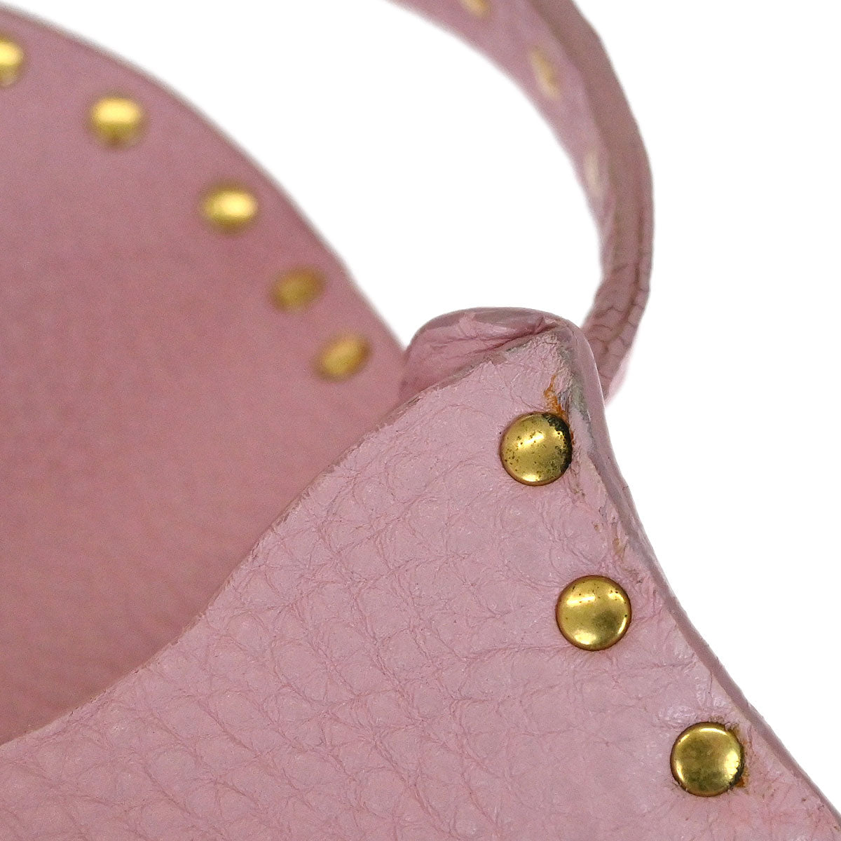 Celine Pink Leather Studded Shoulder Bag