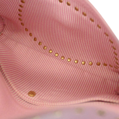 Celine Pink Leather Studded Shoulder Bag