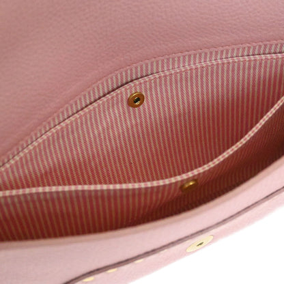Celine Pink Leather Studded Shoulder Bag