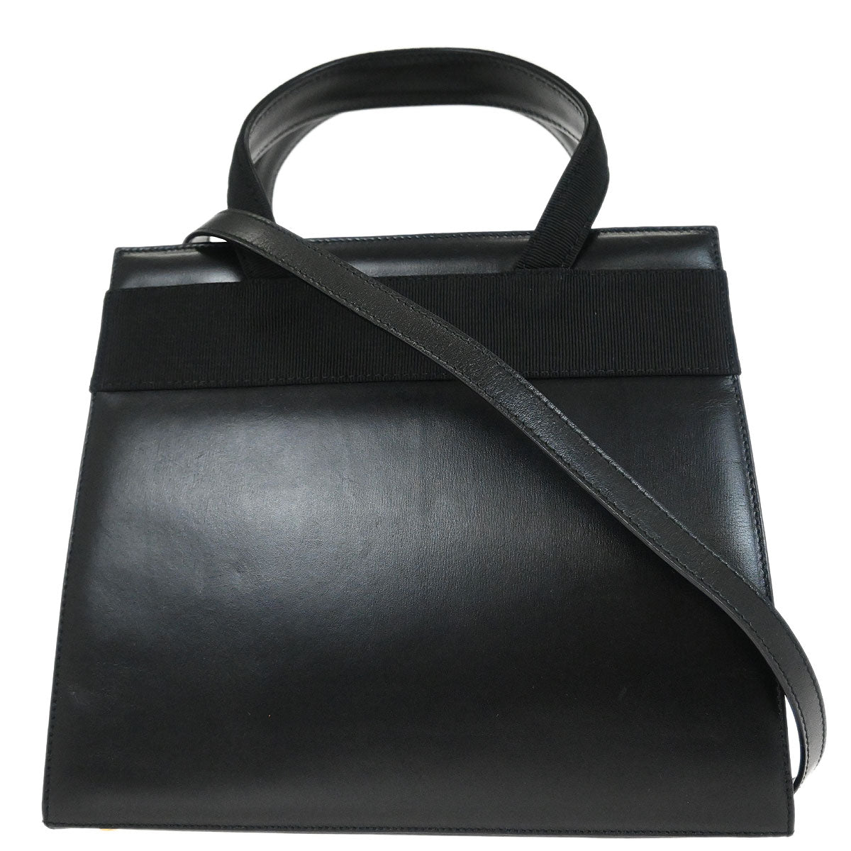 Salvatore Ferragamo Black Vara Bow 2way Shoulder Handbag