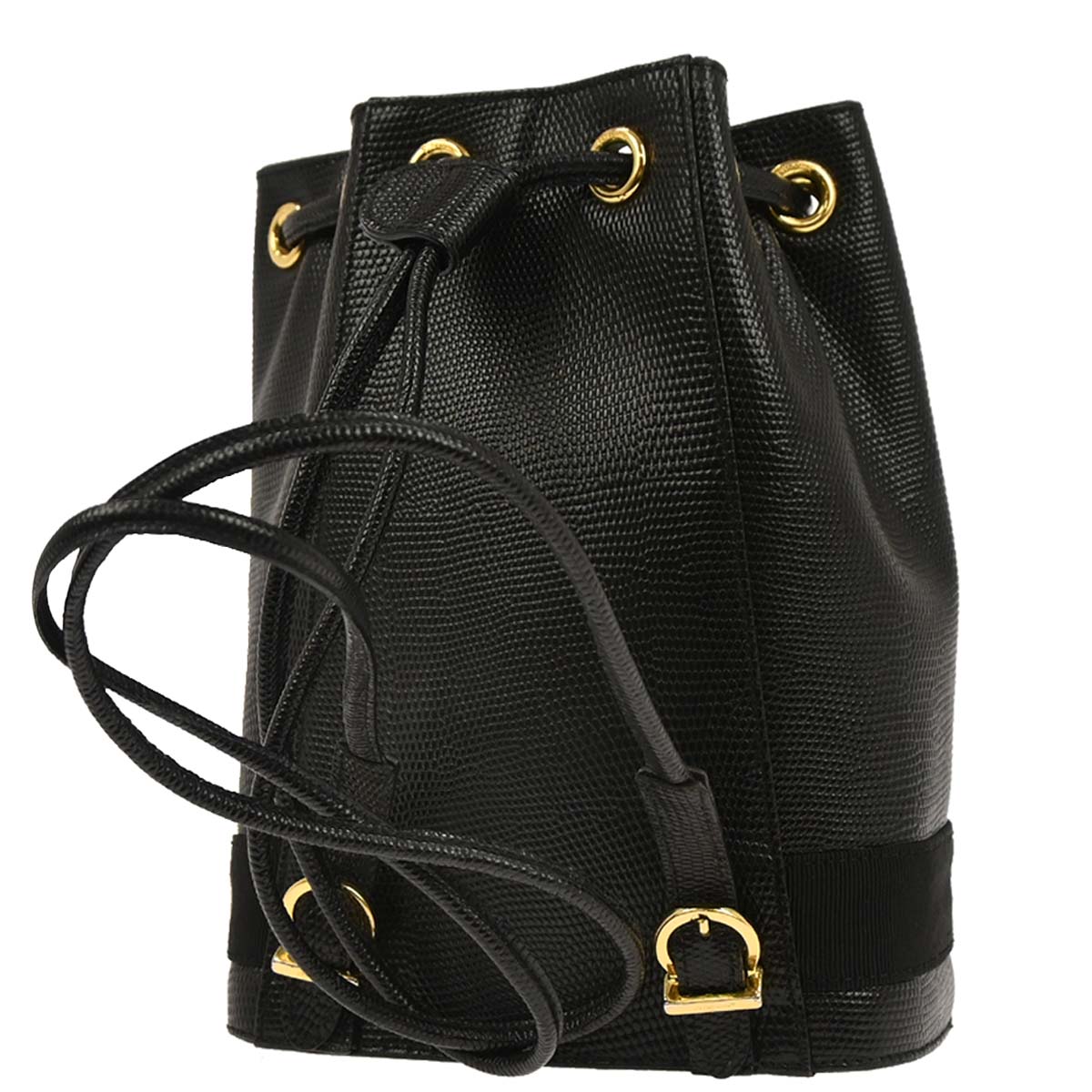 Salvatore Ferragamo Black Backpack