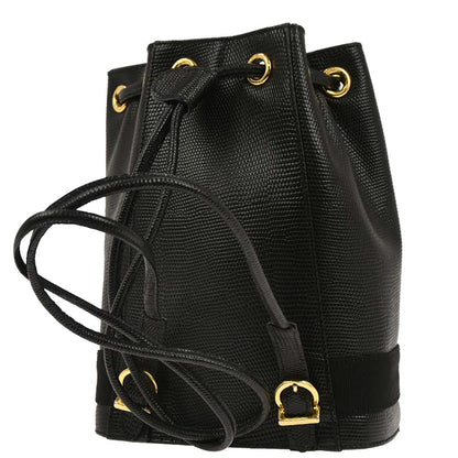 Salvatore Ferragamo Black Backpack