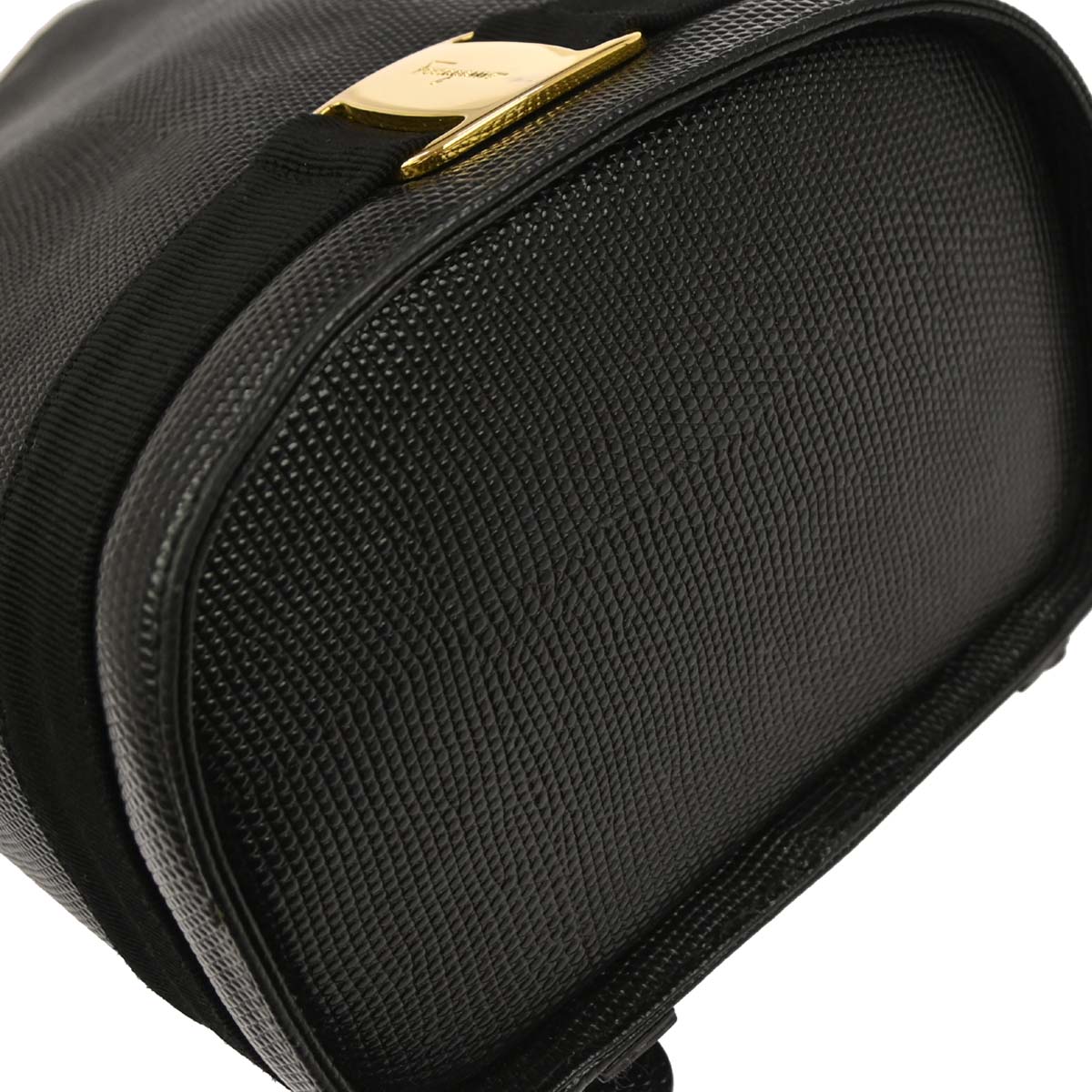 Salvatore Ferragamo Black Backpack