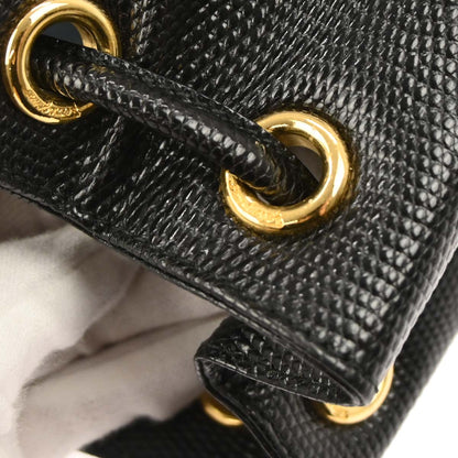 Salvatore Ferragamo Black Backpack