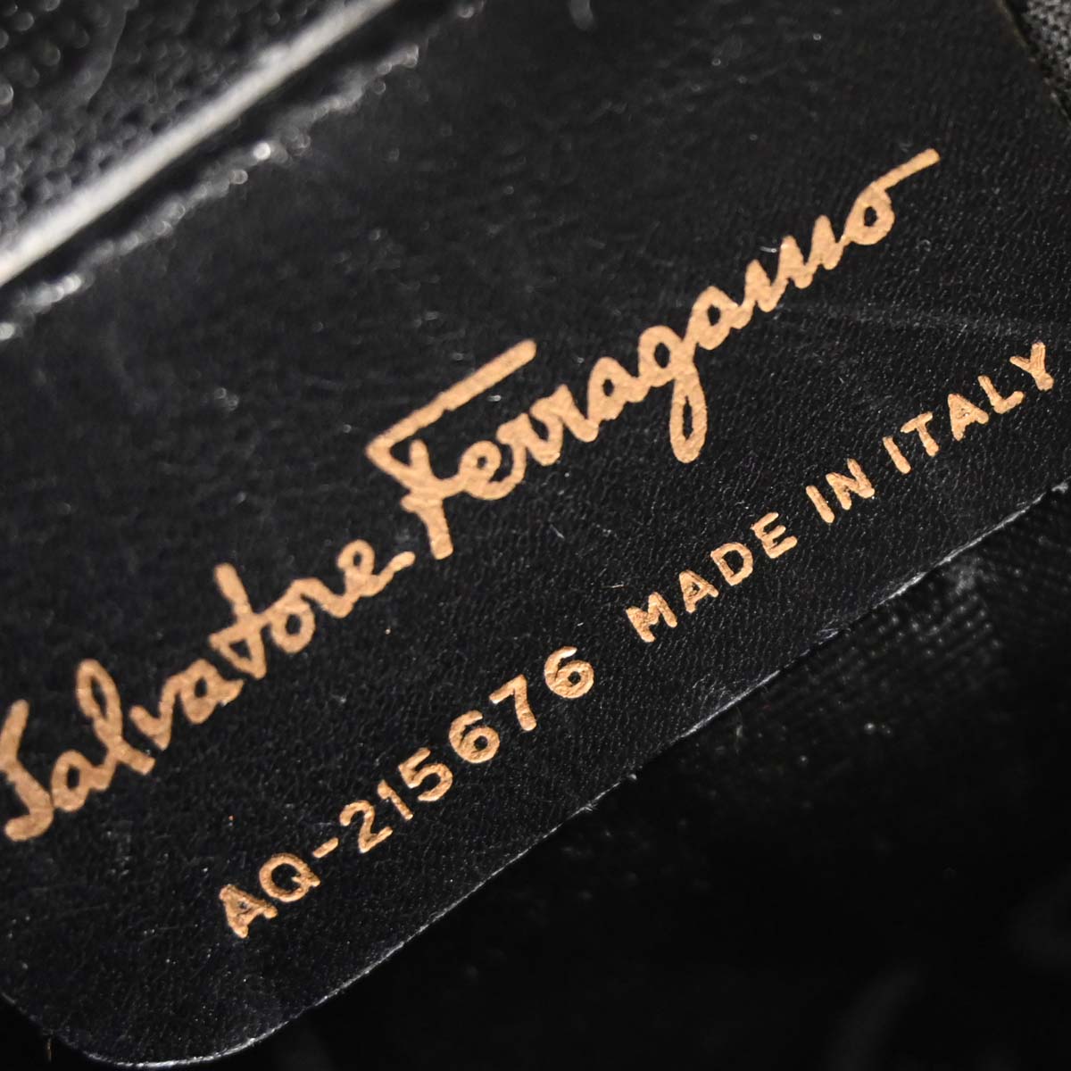 Salvatore Ferragamo Black Backpack