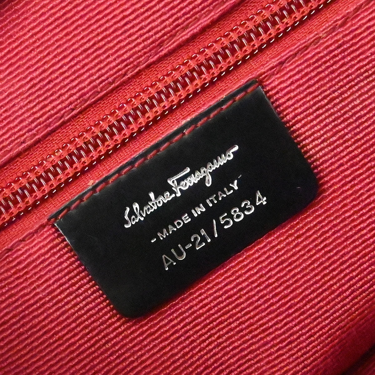 Salvatore Ferragamo Black Suede Gancini Handbag