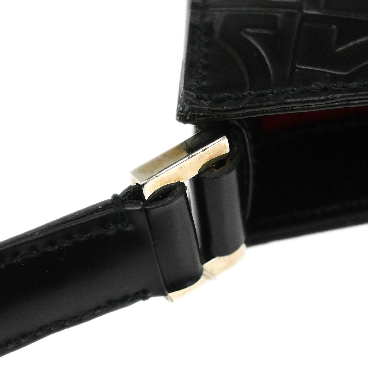 Salvatore Ferragamo Black Leather Gancini Handbag