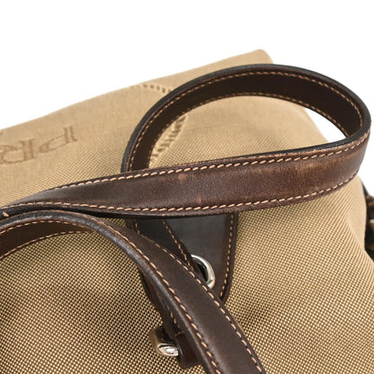 Prada Brown Canvas Handbag
