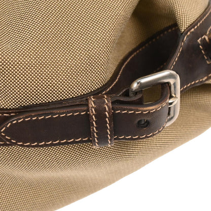 Prada Brown Canvas Handbag