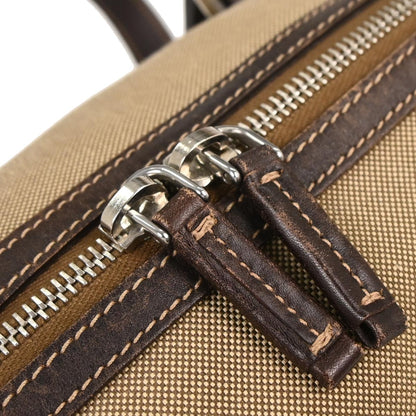 Prada Brown Canvas Handbag