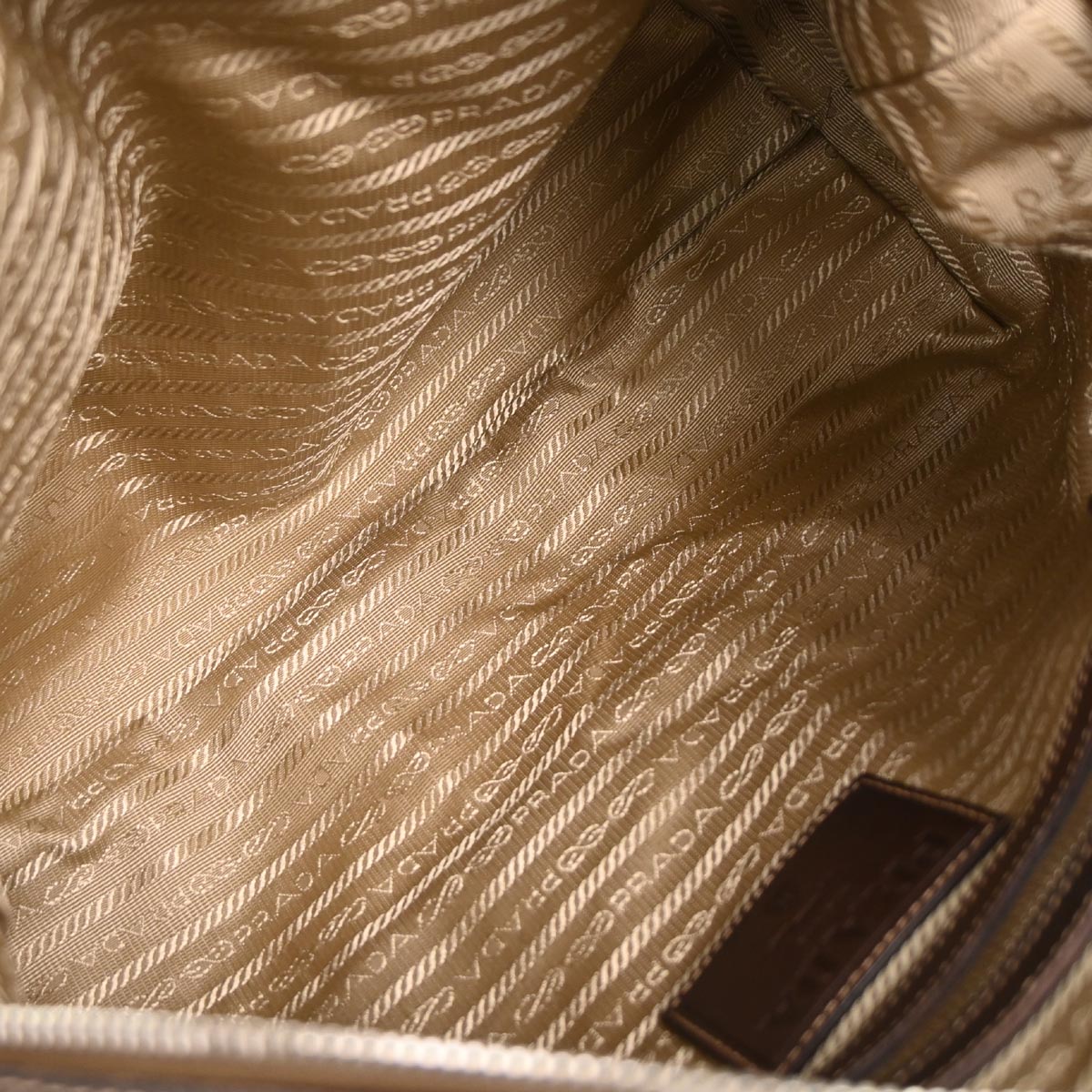 Prada Brown Canvas Handbag