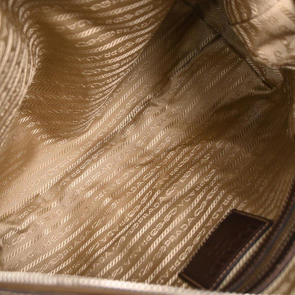 Prada Brown Canvas Handbag