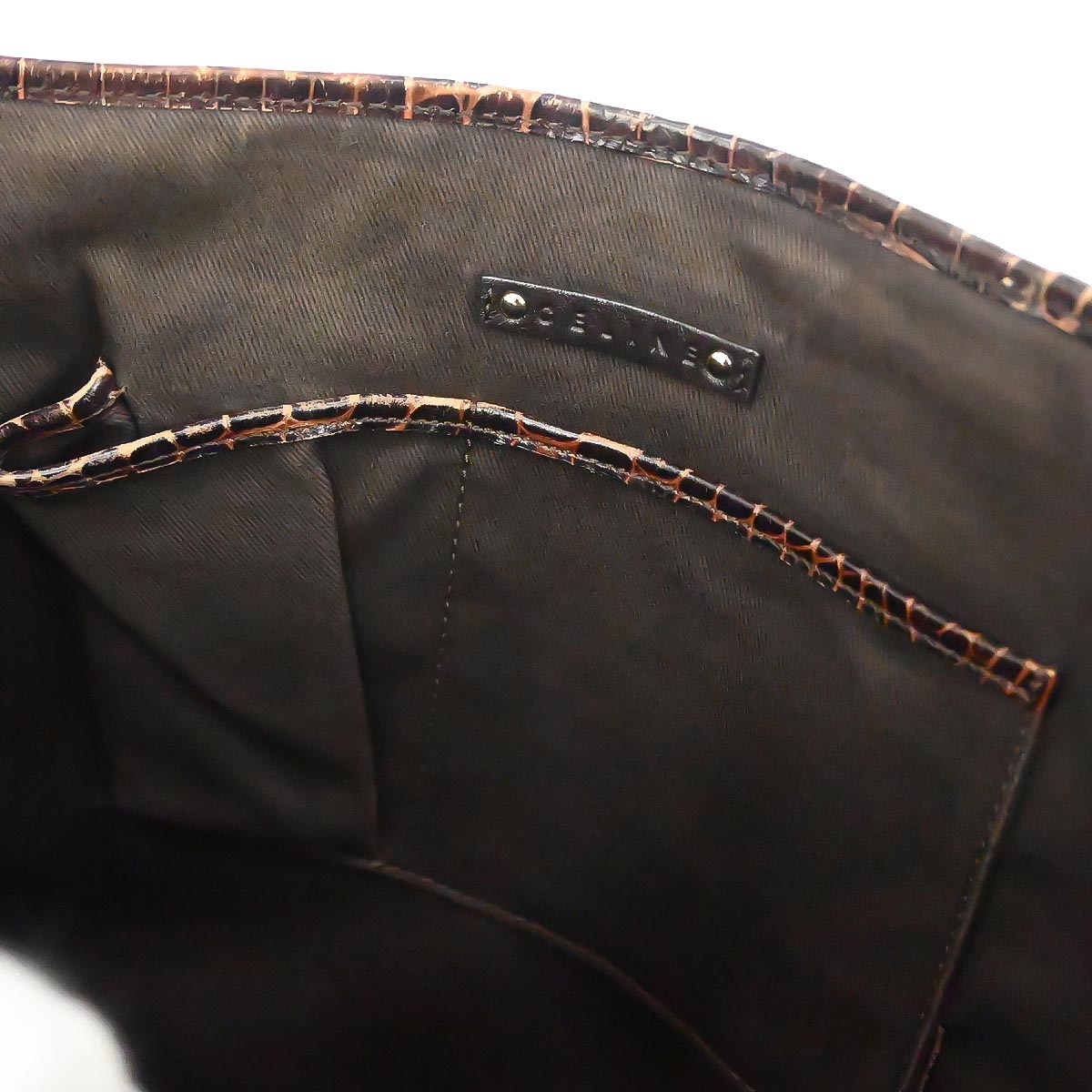 Celine * Brown Macadam Tote Handbag