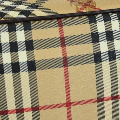 Burberry Beige Brown Nova Check Shoulder Tote Bag